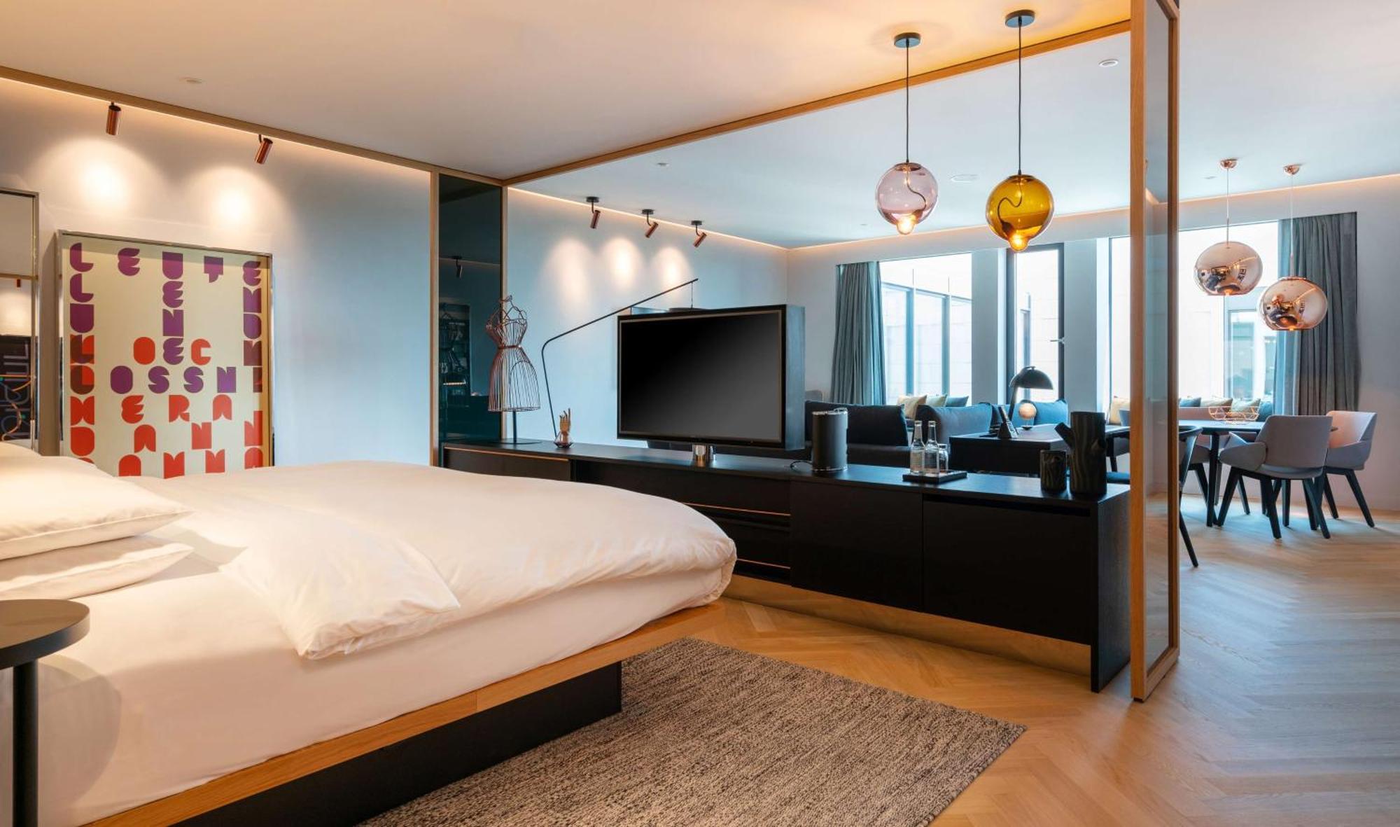 Andaz Munich Schwabinger Tor, By Hyatt Hotel Exterior foto A bedroom at the hotel