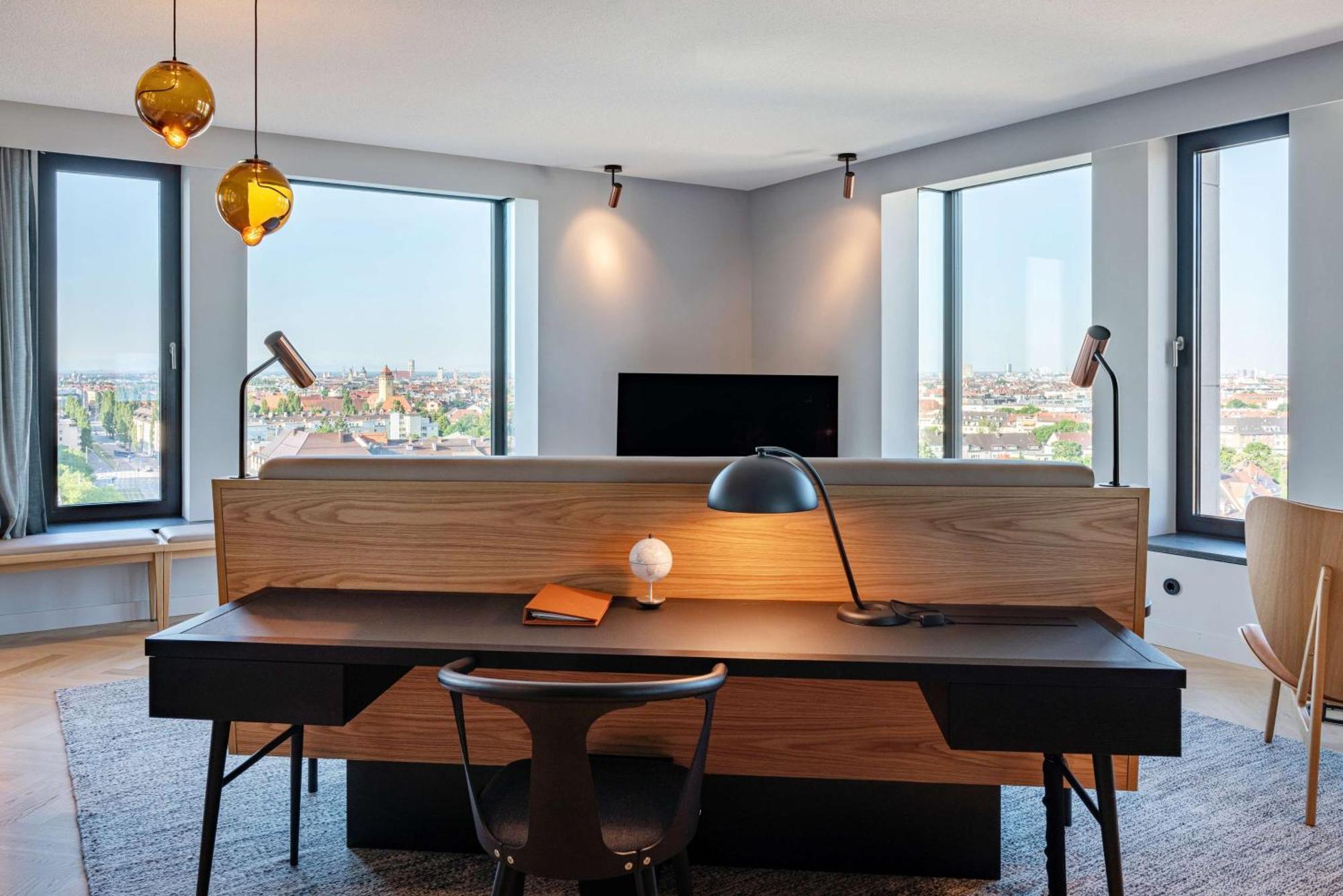 Andaz Munich Schwabinger Tor, By Hyatt Hotel Exterior foto A work space in a serviced apartment